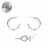 Metal Hoop Earrings 9977