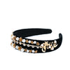Pearl Rose Velvet Headband
