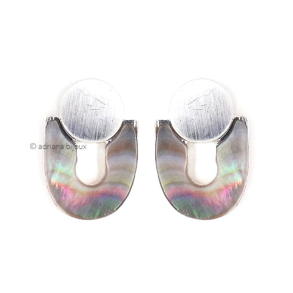 Colored Metal Earrings 2132