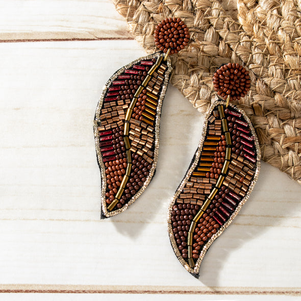 Mollie Leaf Earrings