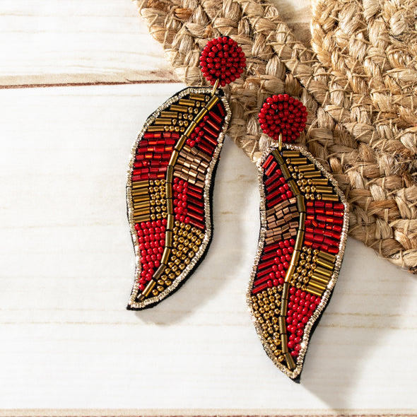 Mollie Leaf Earrings