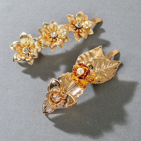 Fiona Flowers Hair Clips