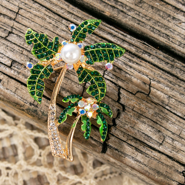 Cesira Palm Brooch