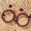 Swara Beaded Hoops Earrings