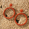 Swara Beaded Hoops Earrings