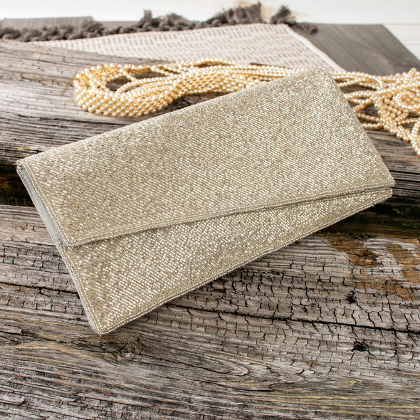 Pau Beaded Clutch Bag