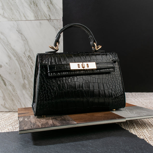 Mya Faux Croco Leather Small Bag