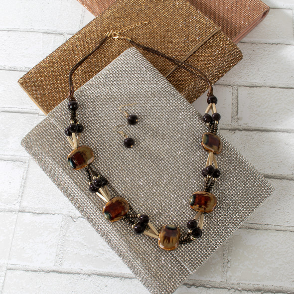 Gabby Ceramic Beads Necklace Set