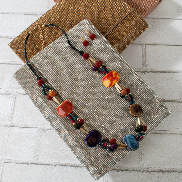 Gabby Ceramic Beads Necklace Set