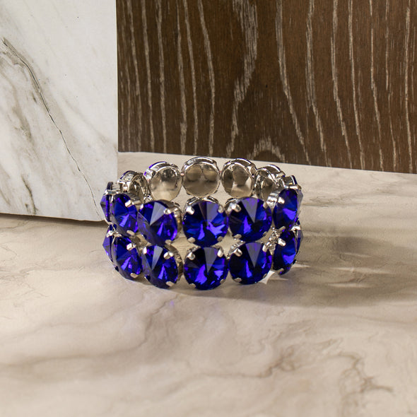Vina Round Shapes Rhinestone Bracelets
