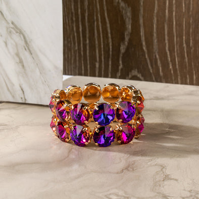 Vina Round Shapes Rhinestone Bracelets
