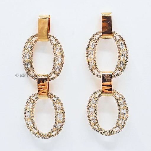 Rhinestone Statement Earrings 5089