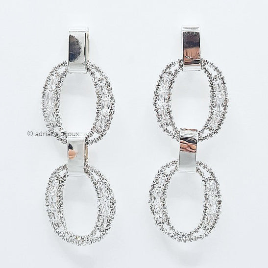Rhinestone Statement Earrings 5089