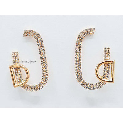 Rhinestone Statement Earrings 5092
