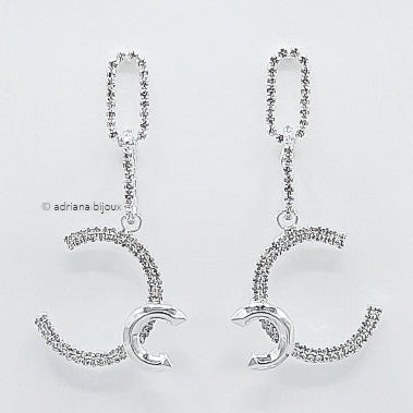 Rhinestone Statement Earrings 5096