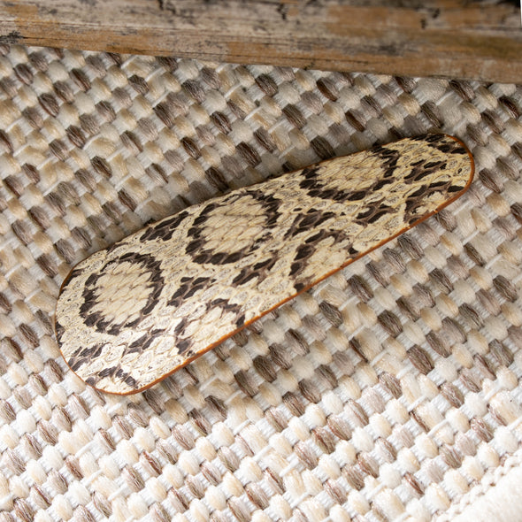 Galissia Snake Print Hair Clips