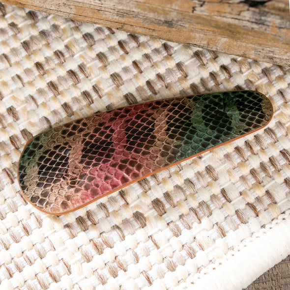 Galissia Snake Print Hair Clips