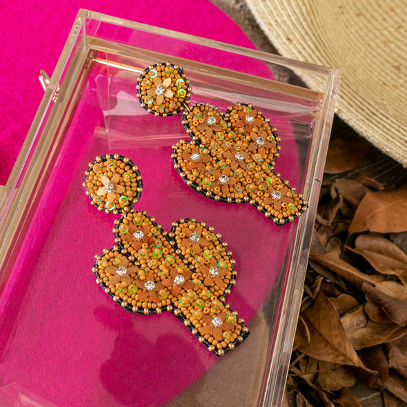 Maleah Cactus Shape Earrings