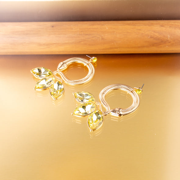 Amie Snake and Stone Earrings
