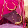 Perla Crystal Beads Hoop Earrings