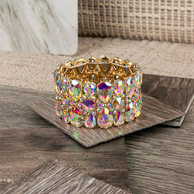 Alene Geometric Shape Rhinestone Bracelet