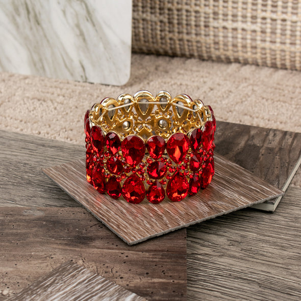 Alene Geometric Shape Rhinestone Bracelet