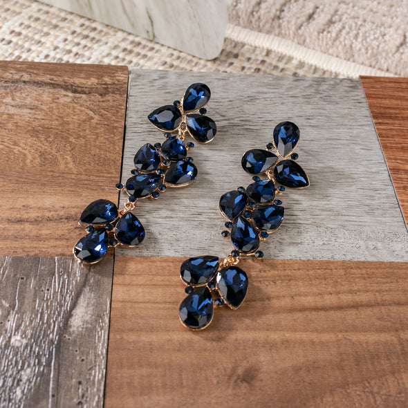 Arabelle Geometric Stone Drop  Earrings