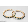 Rhinestone Hoop Earrings 2350