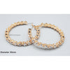 Rhinestone Hoop Earrings 2350