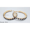 Rhinestone Hoop Earrings 2350