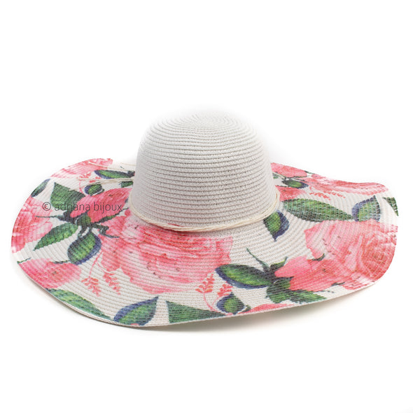 Rose Printed Sun Hat