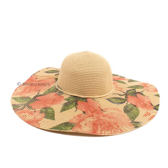 Rose Printed Sun Hat