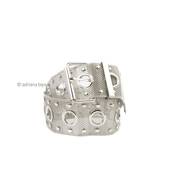 Chain Studded Wide Belt