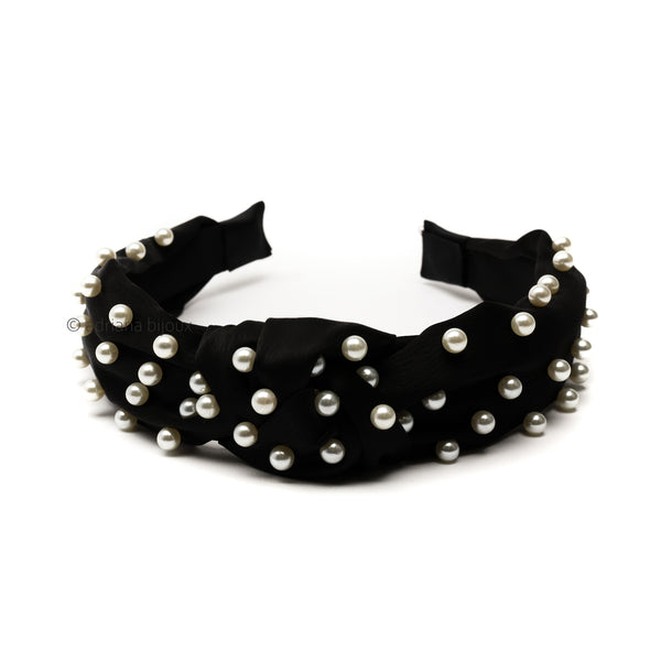 Pearl Wide Knotted Headband
