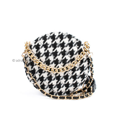 Houndstooth Round Bag