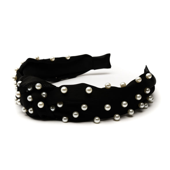 Pearl Wide Knotted Headband