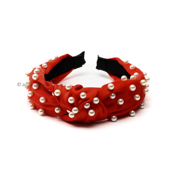 Pearl Wide Knotted Headband