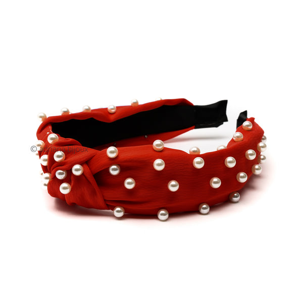 Pearl Wide Knotted Headband