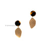 Brushed Gold Drop Earrings