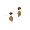 Brushed Gold Drop Earrings