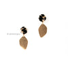 Brushed Gold Drop Earrings
