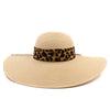 Floppy Leopard Straw Hat