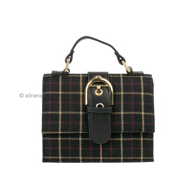 Plaid Buckle Bag