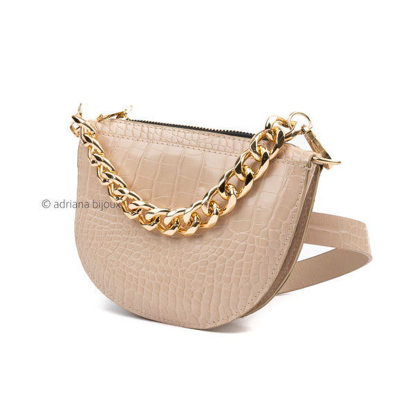 Croc Gold Chain Belt Bag