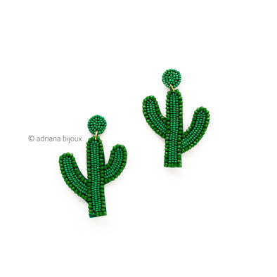Cactus Beaded Earrings