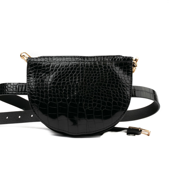 Croc Gold Chain Belt Bag
