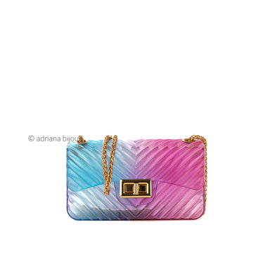 Ombre Chevron Mini Jelly Bag
