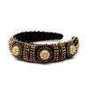Velvet Padded Rhinestone Multicolor Headband