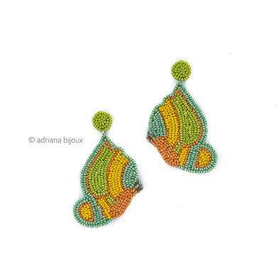 Butterfly Colorful Beaded Earrings