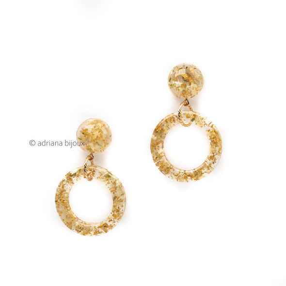 Acrylic Hoop Earrings